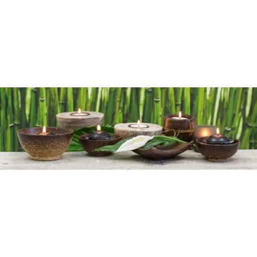 Toile LED zen bougie - 30 x 90 cm Toile LED zen bougie - 30 x 90 cm