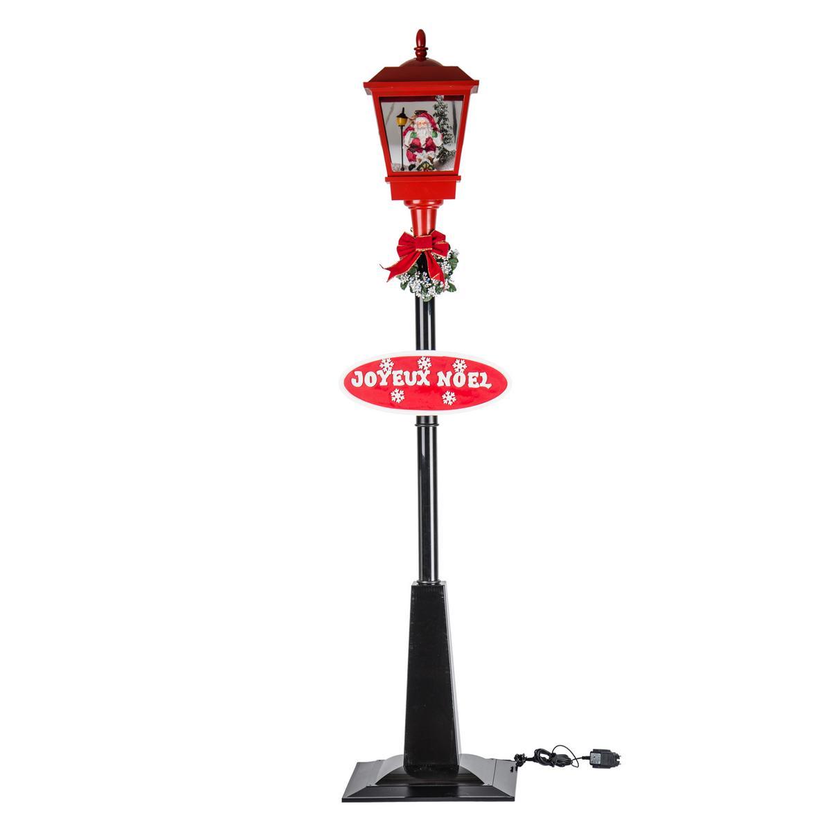 Lampadaire Village De Noel Lampadaire Pour Village Lumineux Plastique Noir Et Rouge Produits Divers La Foir Fouille