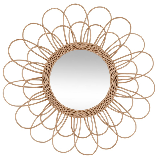 Miroir Rotin Fleur Miroirs La Foir Fouille