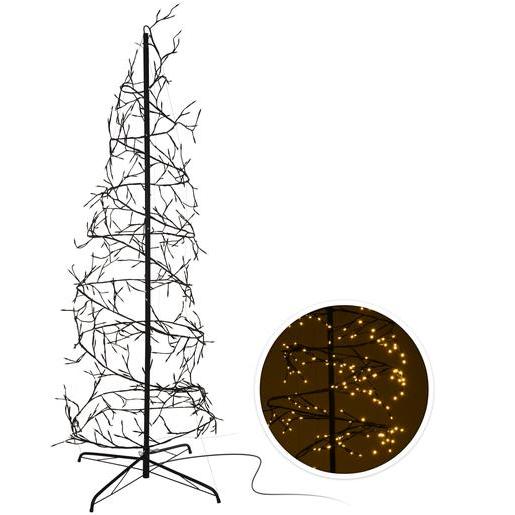 Arbre Spiral 180 Cm Noir Guirlandes Lumineuses Exterieures De Noel La Foir Fouille