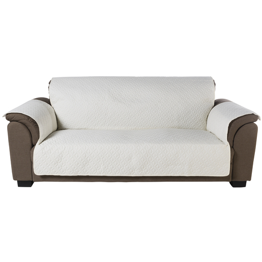 Protège-canapé - Microfibre - 179 x 279 cm - Blanc ou gris Protège-canapé - Microfibre - 179 x 279 cm - Blanc ou gris