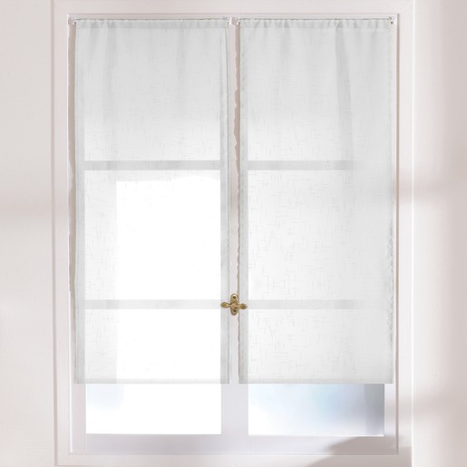 Paire de vitrage - 60 x 90 cm - Blanc - Paire de vitrage - Voilage ... Paire de vitrage - 60 x 90 cm - Blanc - Paire de vitrage - Voilage ...