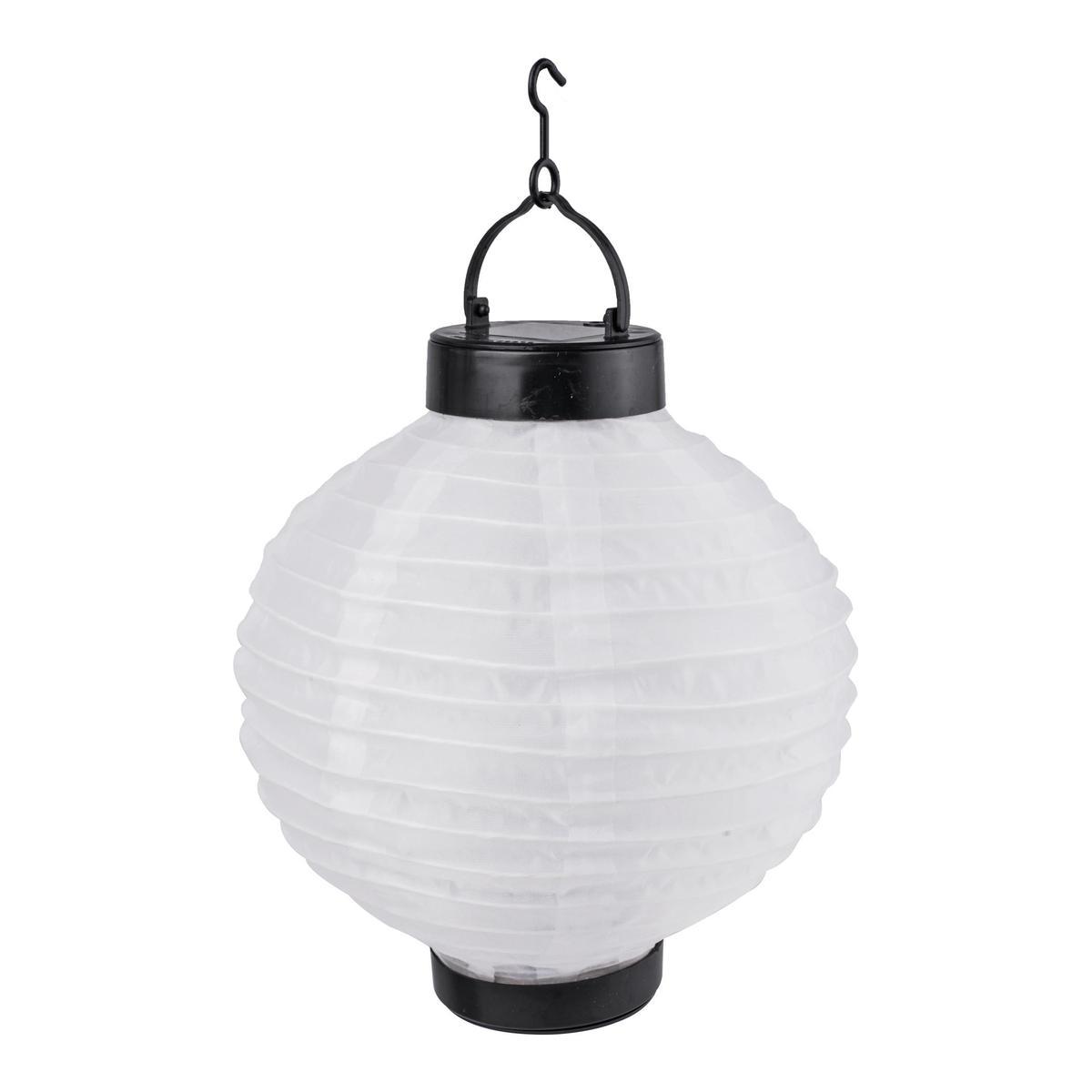 Lanterne solaire boule japonaise à LED - 4 coloris Lanterne solaire boule japonaise à LED - 4 coloris