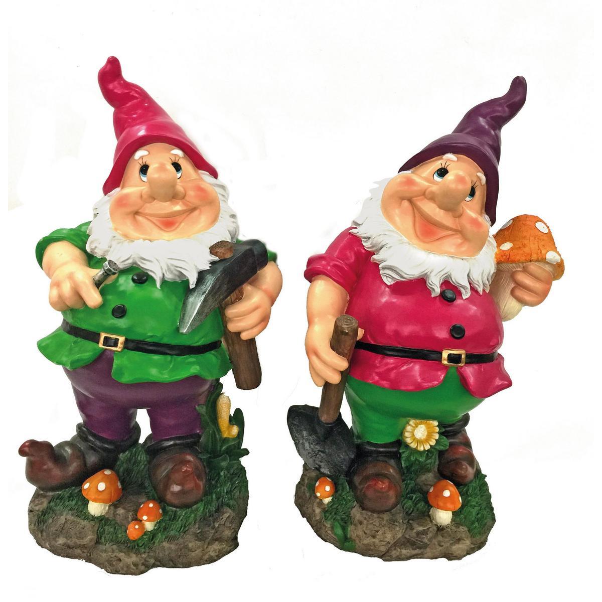 Nain De Jardin Polyresine Multicolore Decoration De Jardin La Foir Fouille