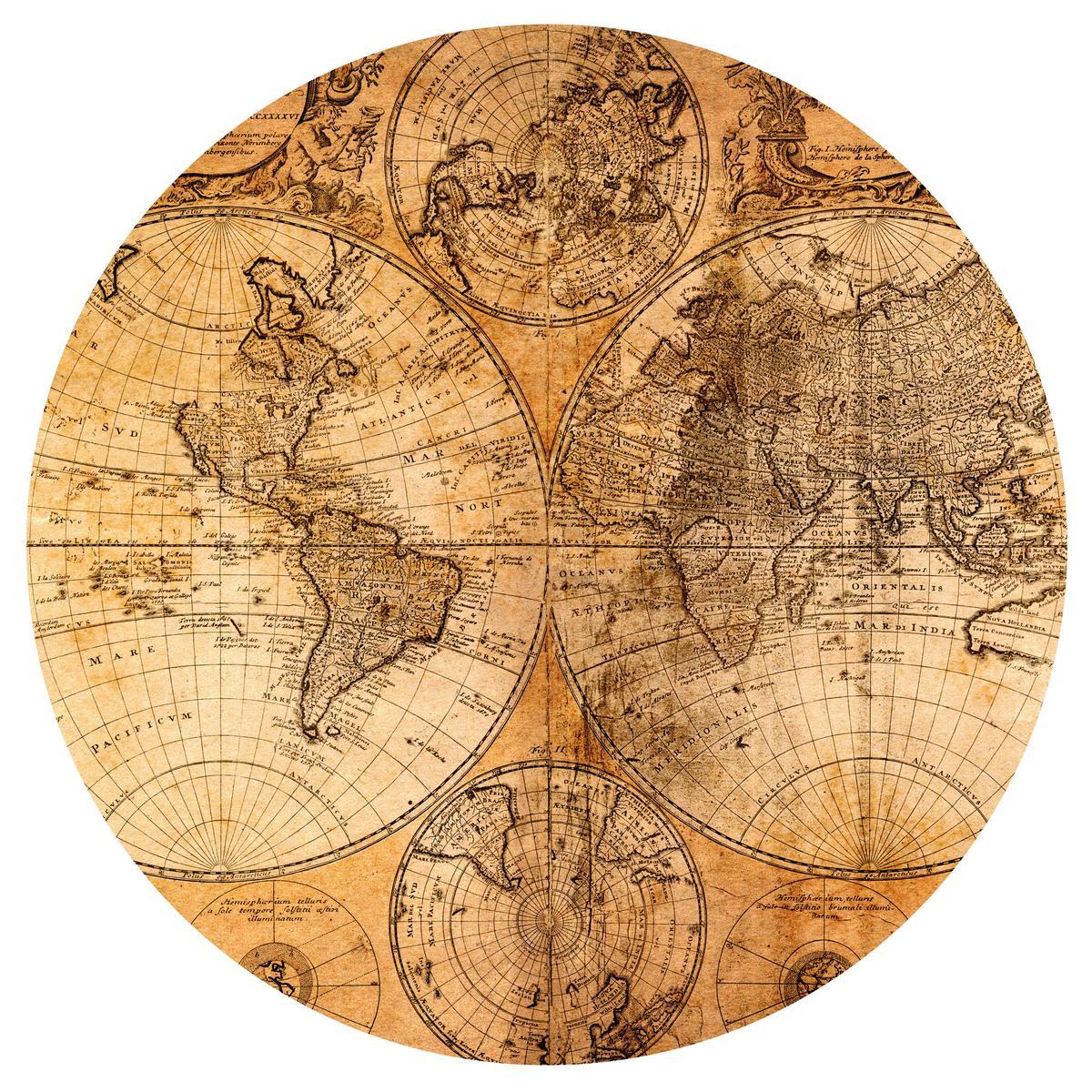 table d appoint mappemonde 40 x 40 cm meubles de salon la foir fouille