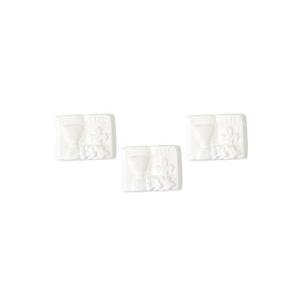 Bible déco façon pâte à sucre (x 6) - 2.5 x 2 x 0.5 cm - Blanc