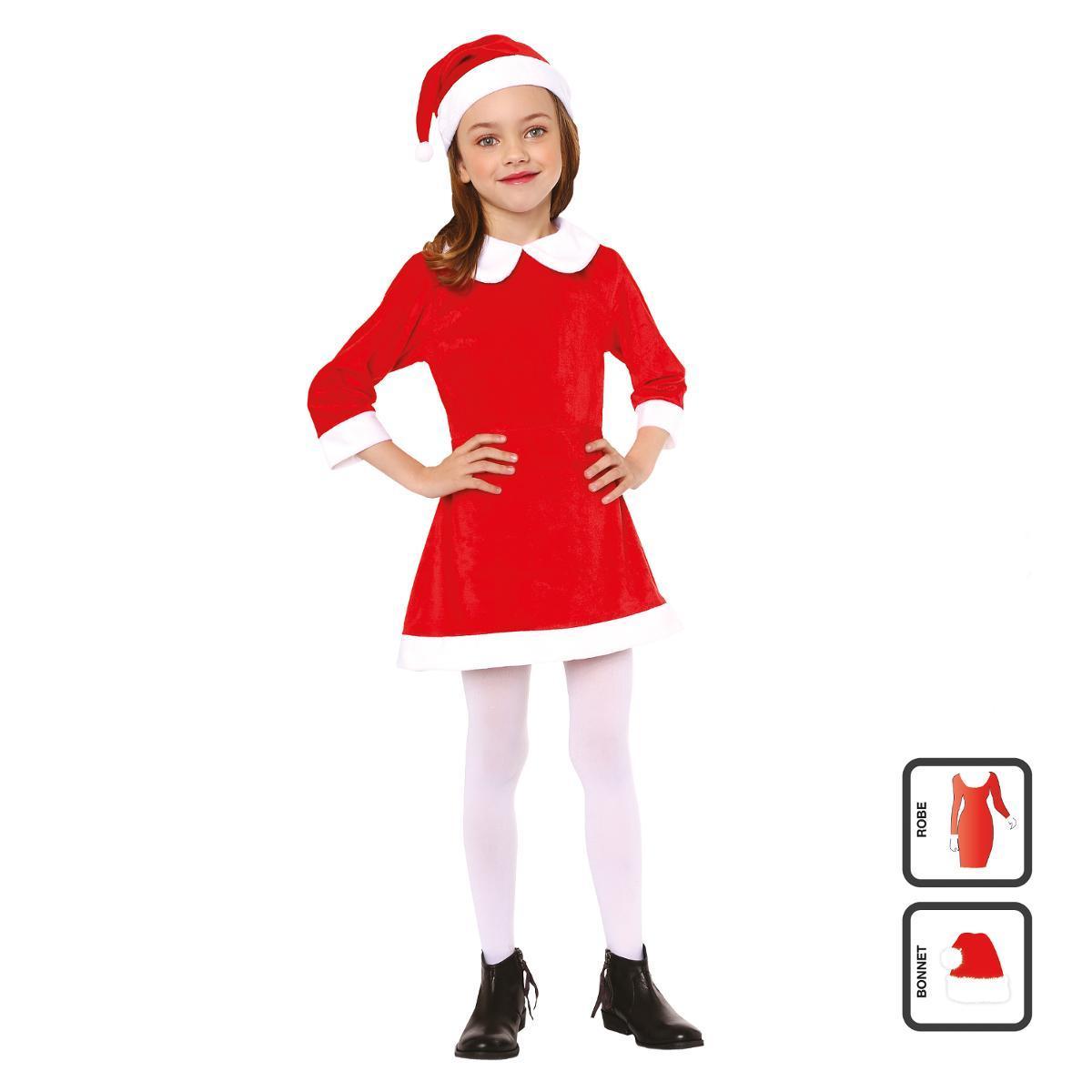 Robe pere noel fille deals