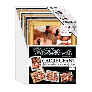Cadre + accessoires photomaton - L 80 x l 60 cm - Multicolore
