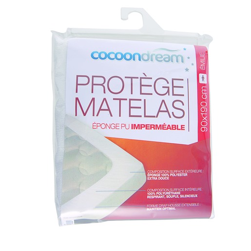 Protege Matelas Impermeable 160 X 200 Cm Blanc Linge De Lit