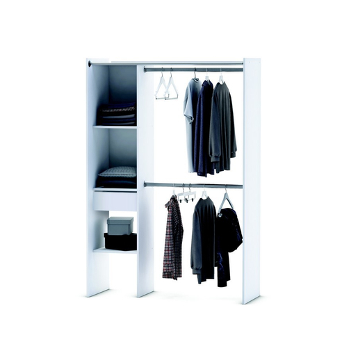 Dressing Extensible 112 148 X 50 X H 187 Blanc Meubles De