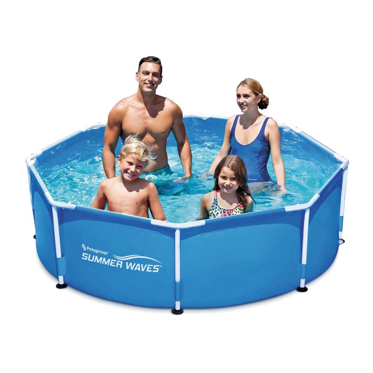 Piscine tubulaire - ø 244 x H 66 cm - Bleu Piscine tubulaire - ø 244 x H 66 cm - Bleu