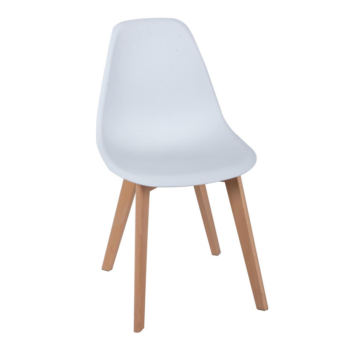 Chaise Vicky - 64 x 38 x H 64 cm - Blanc Chaise Vicky - 64 x 38 x H 64 cm - Blanc