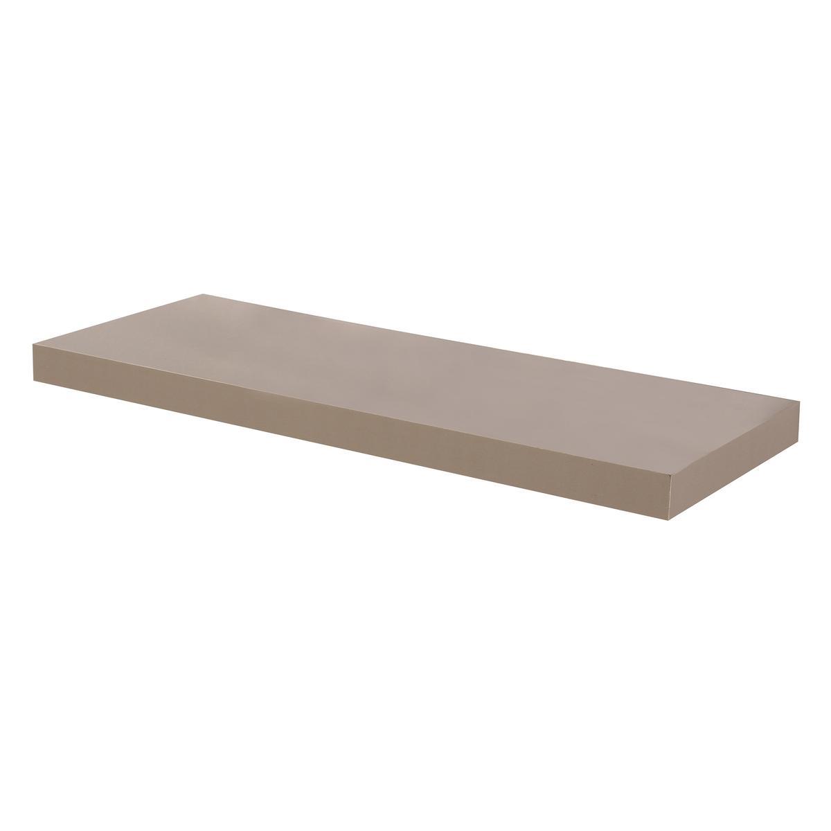 Etagère murale flottante - L 60 cm - Marron taupe Etagère murale flottante - L 60 cm - Marron taupe