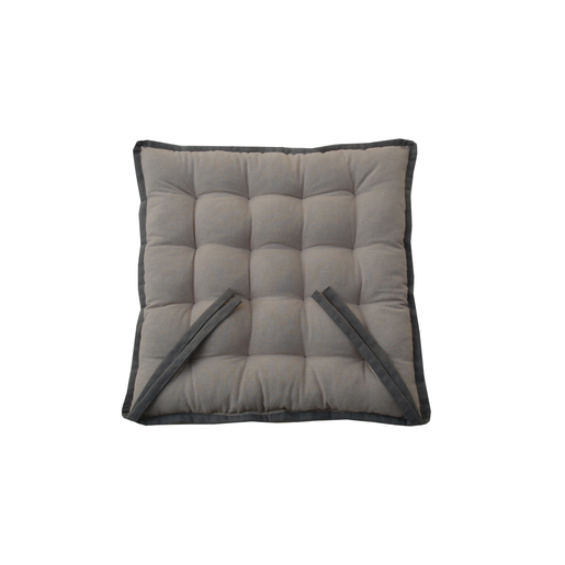 Galette Chaise Bicolore Coton Gris Galette De Chaise La