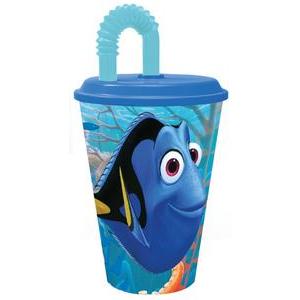 Gourde avec paille Dory - Polypropylène - 430 ml - Multicolore