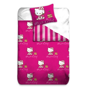 Parure de couette Hello Kitty - 140 x 200 cm - Multicolore