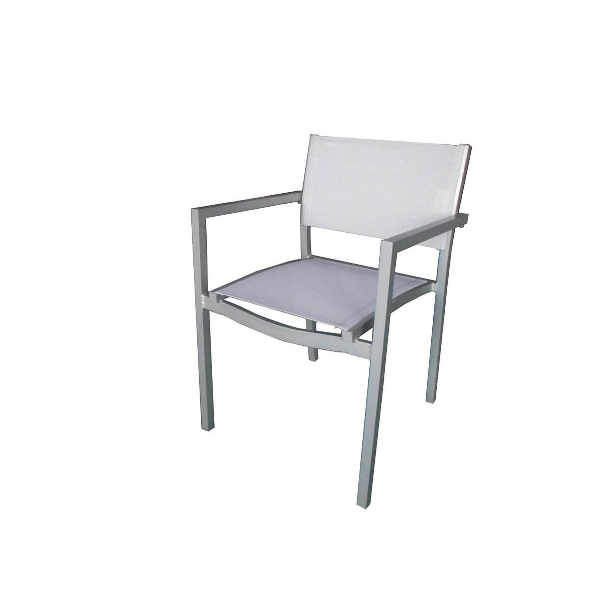 Fauteuil valencia - 55 x 56 x H 80 cm - gris Fauteuil valencia - 55 x 56 x H 80 cm - gris
