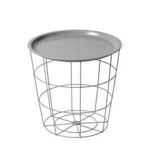 Bout de canapé Joy II - ø 43.5 x H 40 cm - Gris - MOOREA