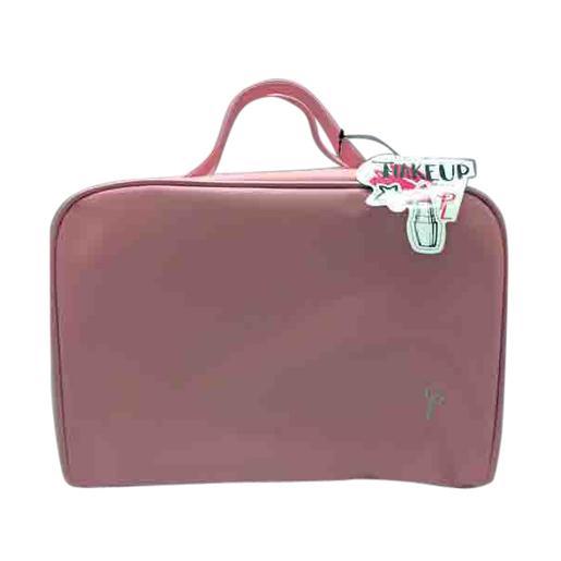 Trousse De Toilette 30 X 11 5 X H 22 Cm Rose Cosmetiques