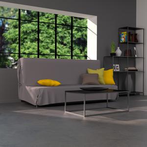 Housse de clic-clac en coton 200x120x140 gris