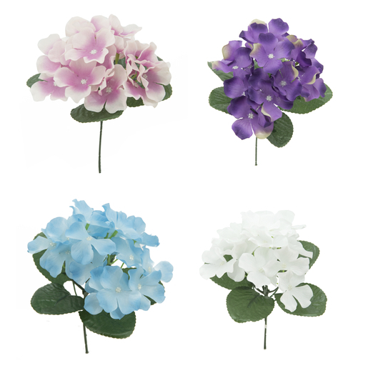 Mini Bouquet Dhortensias Différents Coloris Fleurs