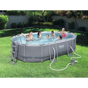 Piscine tubulaire Power Steel + pompe - 488 x H 107 x 305 cm - BESTWAY