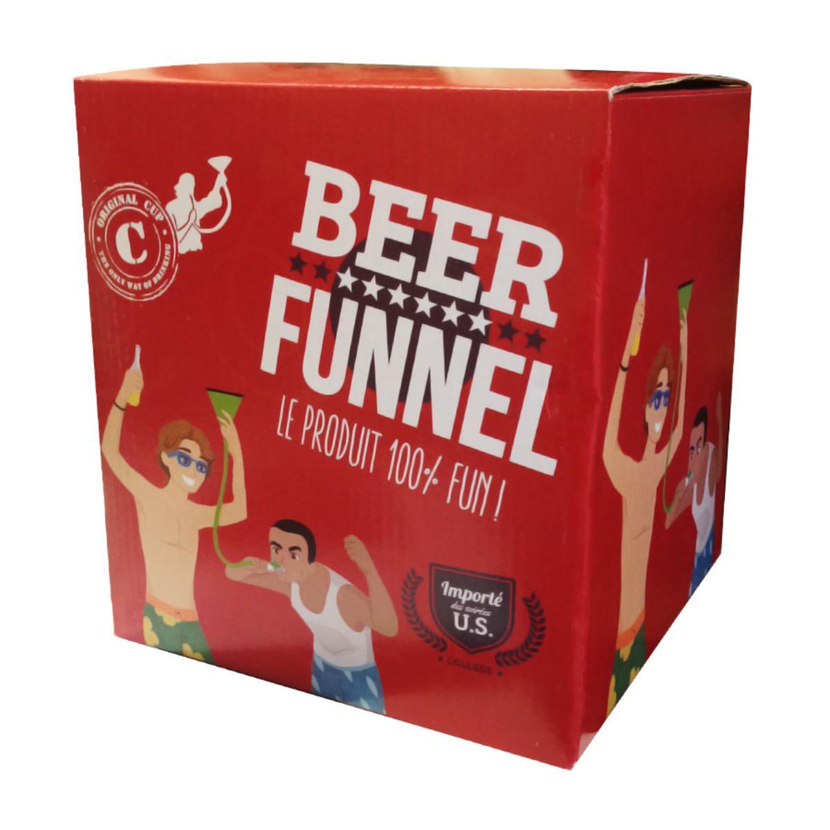 Beer funnel - Plastique - Rouge - 10 x 10 cm Beer funnel - Plastique - Rouge - 10 x 10 cm
