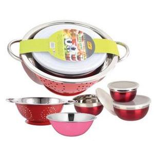 5 accessoires de cuisine - Inox - Multicolore