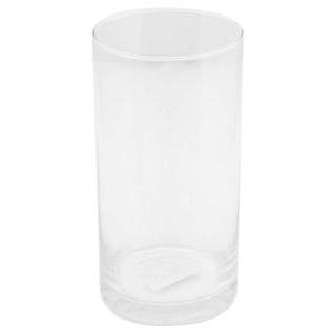 Vase cylindrique en verre - ø 10 x H 20 cm