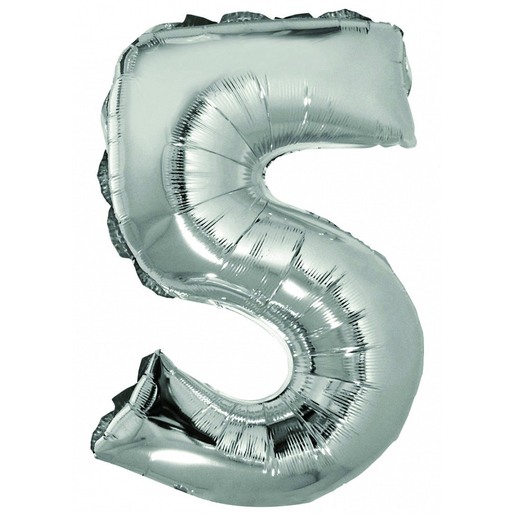 Ballon chiffre 3 - H 40 cm - Argent - C'PARTY