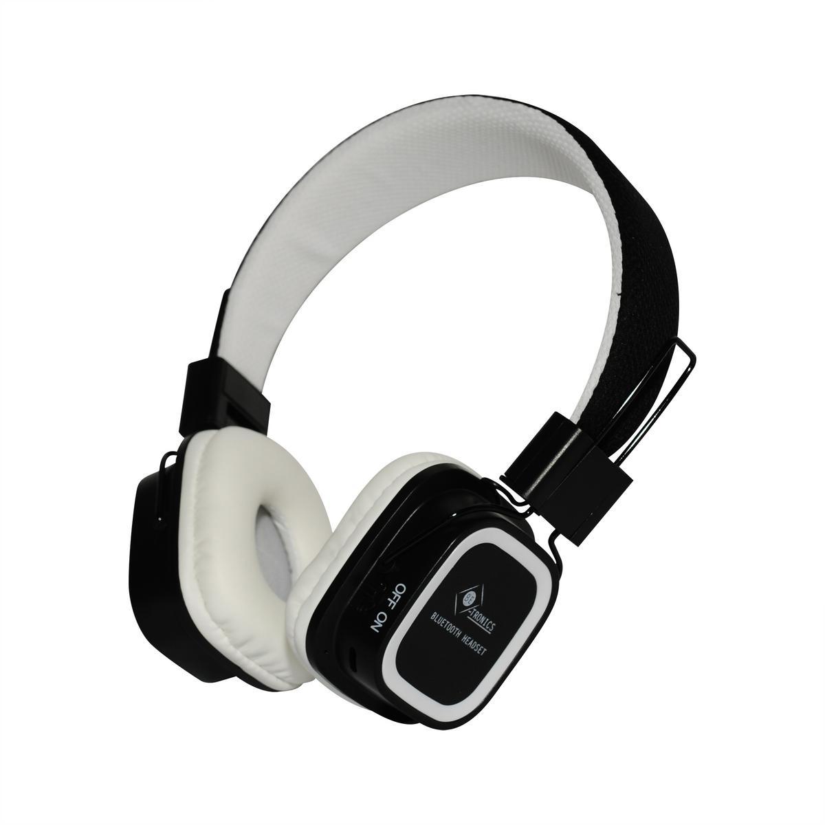 Casque Bluetooth - Plastique, métal et tissu - 6,5 x 14,5 x H 19 cm - Différents coloris Casque Bluetooth - Plastique, métal et tissu - 6,5 x 14,5 x H 19 cm - Différents coloris