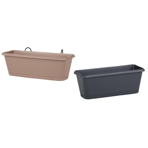 Balconniere Plastique Marron Pots Cache Pots Et Jardinieres