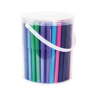 Seau de 100 feutres - Multicolore