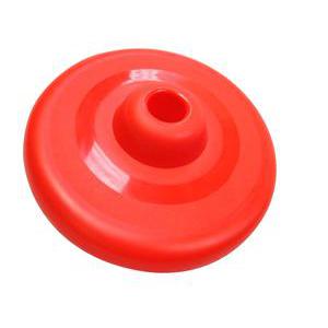 Jouet Frisbee - Plastique - Diamètre 23 cm - Rouge ou noir