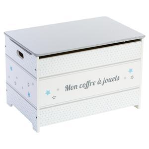 Coffre a jouets gris