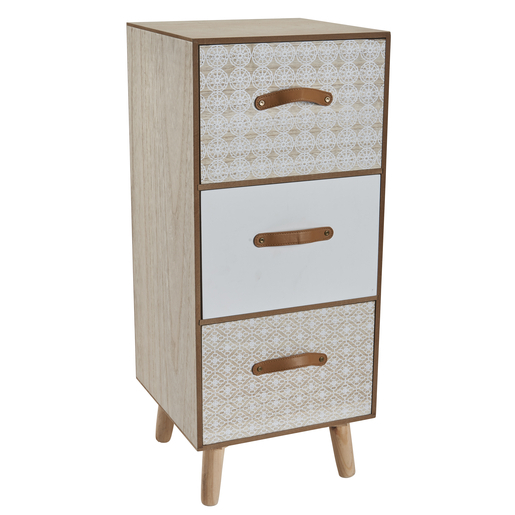Meuble 3 Tiroirs Lena 30 X 25 X H 70 Cm Meubles De Salon La Foir Fouille