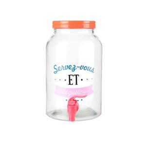 Mason jar fontaine à boisson - 3.5 L - Différents modèles - Orange, bleu - THE CONCEPT FACTORY