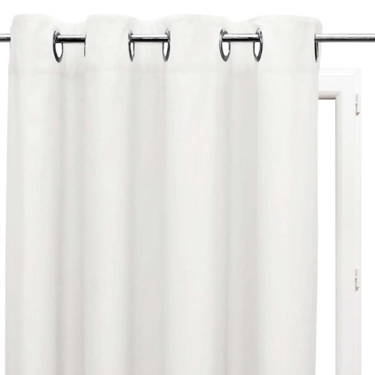 Rideau à oeillets Alix blanc - 135 x 250 cm Rideau à oeillets Alix blanc - 135 x 250 cm