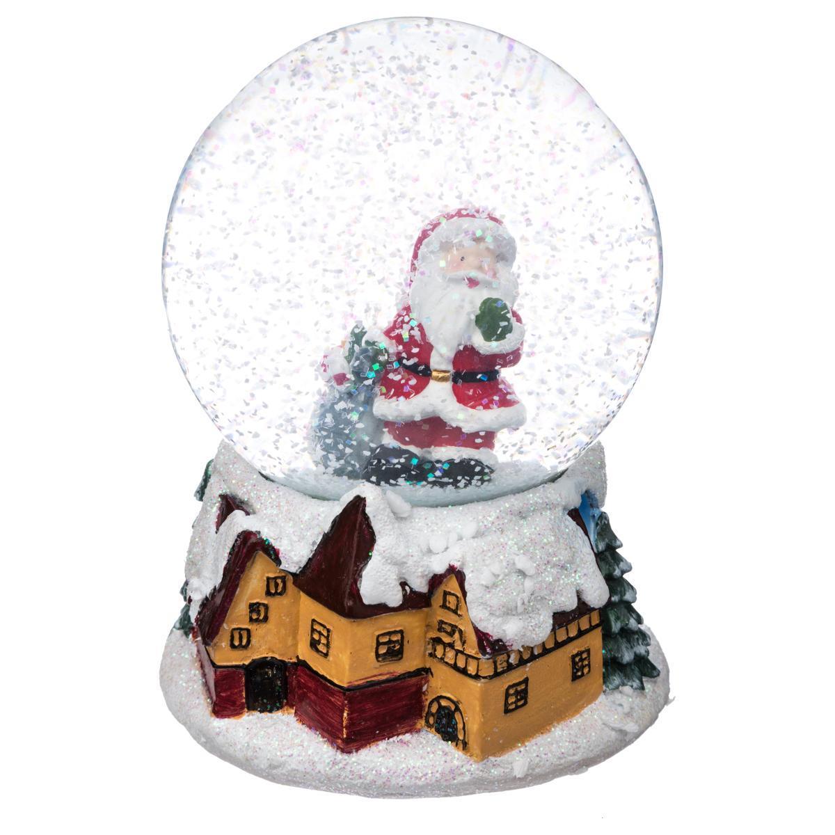 HOLIDAY LIVING Boule à neige, Bonhomme ou père Noël, 9,8'' - Assortis  GHWDL16010