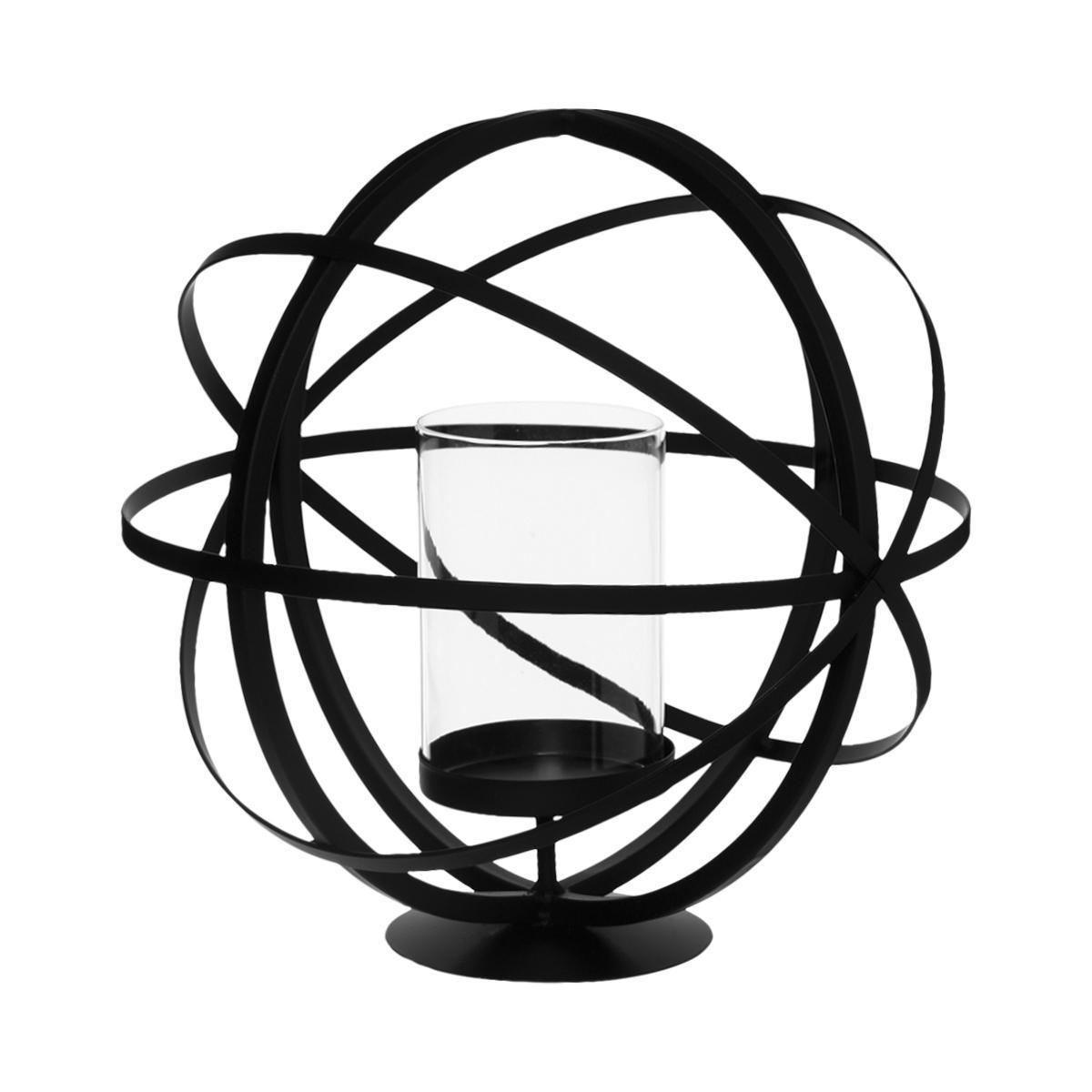 Photophore Boule en métal et tube Photophore Boule en métal et tube