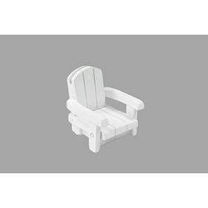 Chaise de plage marque-place - 3 x 4 x 2.5 cm - Blanc