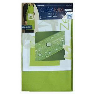 Tablier - Polyester et coton - 60 x 80 cm - Vert anis