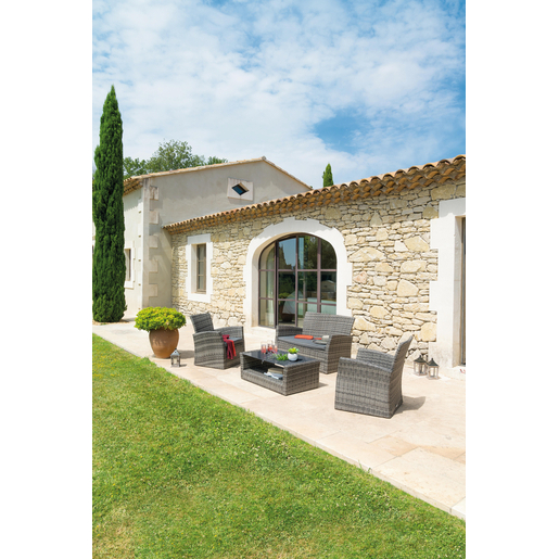 Salon Bora Bora Marron Hesperide Mobilier De Jardin La Foir Fouille