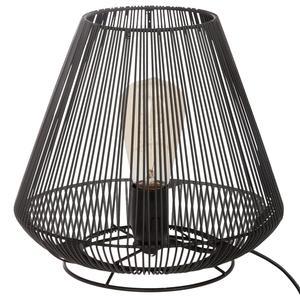 Lampe en métal filaire - H 26 cm - Noir