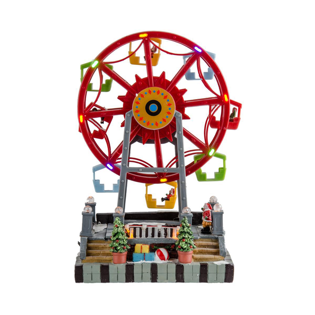 Grande Roue Pour Village De Noel Grande Roue Lumineuse Polyresine Multicolore Produits Divers La Foir Fouille