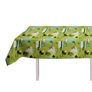 Nappe toile cirée rectangle - 140 x 240 cm - pomme verte
