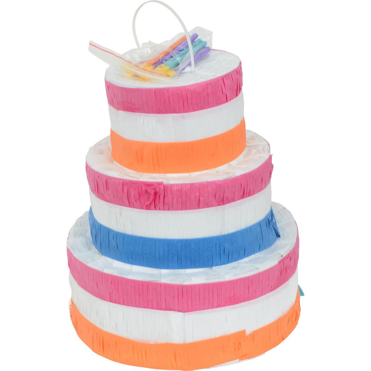 Pinata Gateau D Anniversaire En Papier Mache Loisirs Creatifs La Foir Fouille