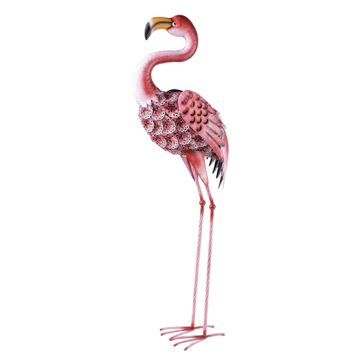 Flamant Rose Metal Rose Decoration De Jardin La Foir Fouille