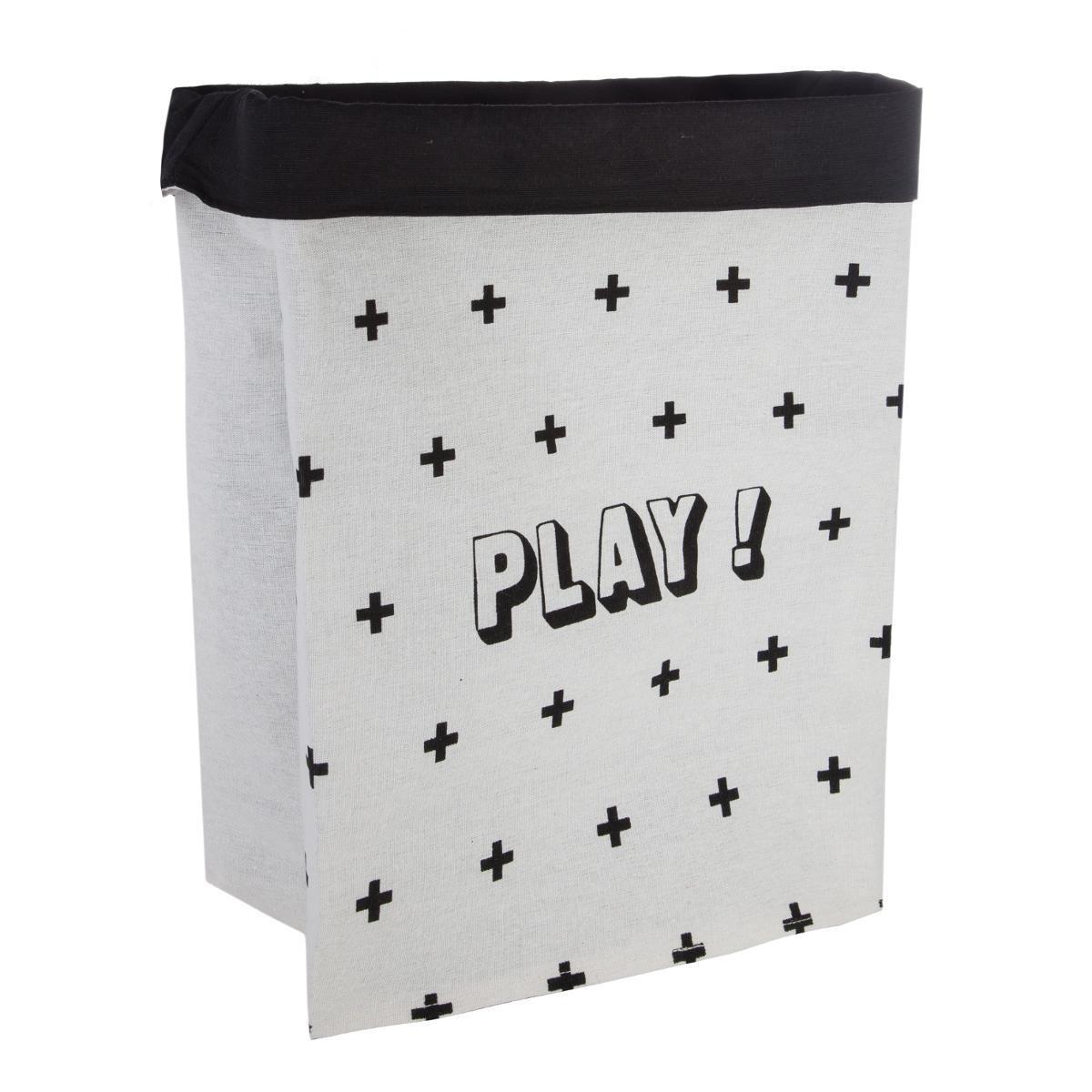 Sac canvas avec imprimé - Noir