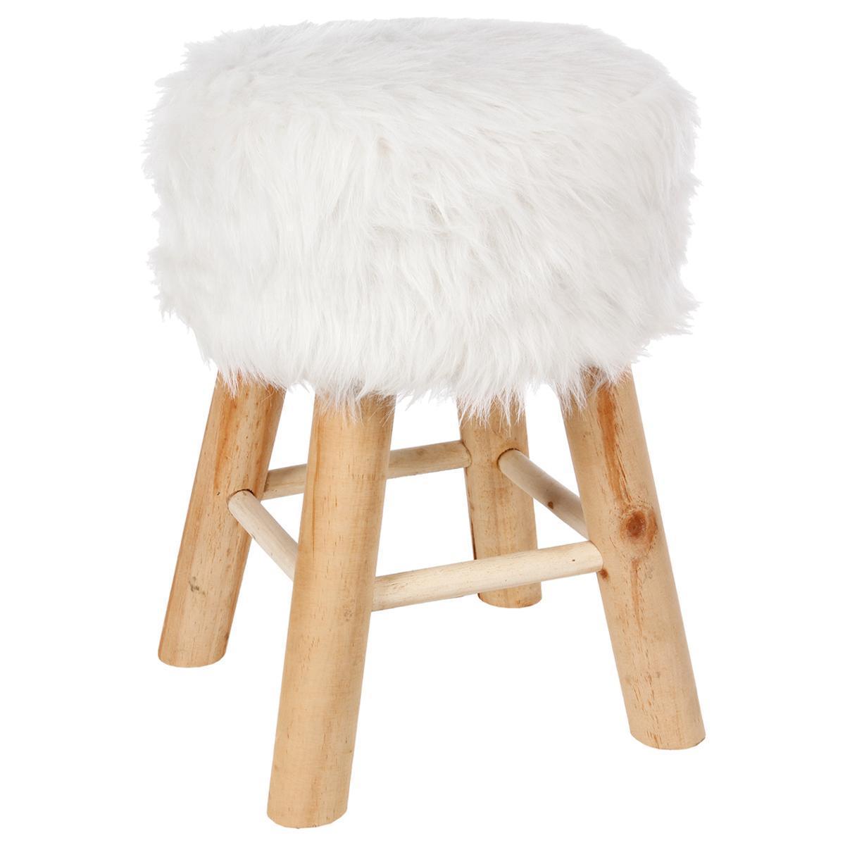 tabouret fourrure canapes et fauteuils la foir fouille